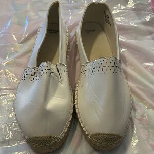 Evan’s White Espadrilles